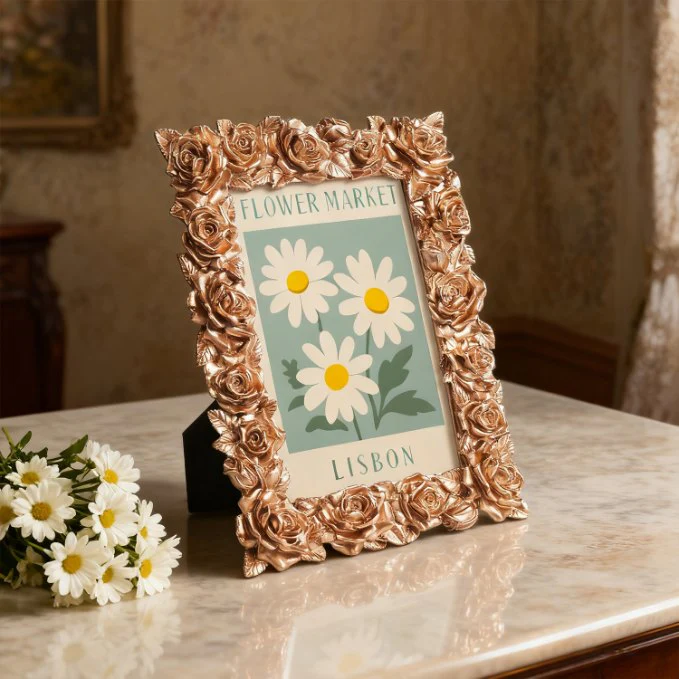 Mini Painting with Picture Frame – Flower Market Lisbon - Image 7
