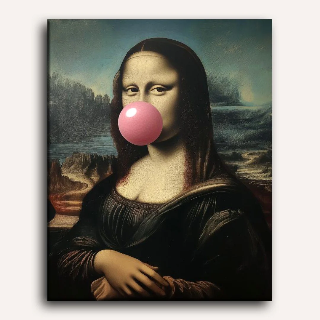 Mona Lisa Bubblegum | Paint by Numbers - Image 2