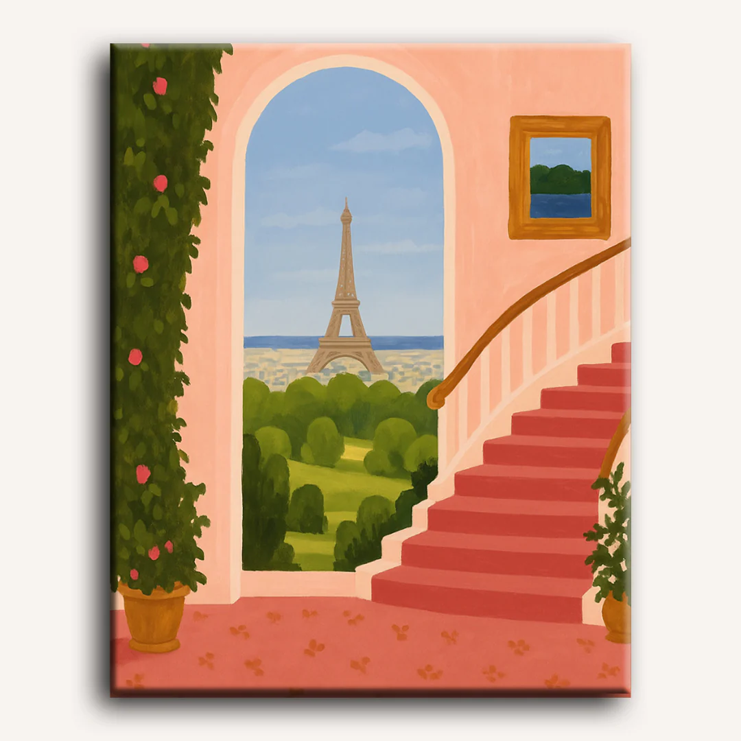 Morning at Montparnasse | Paint by Number - Image 2