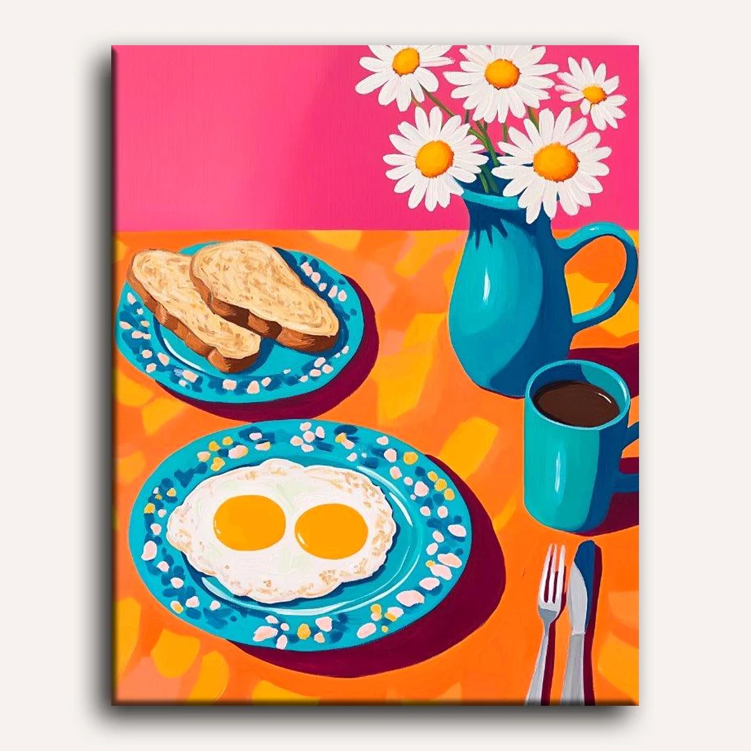 Morning breakfast | Paint by Numbers - Image 2