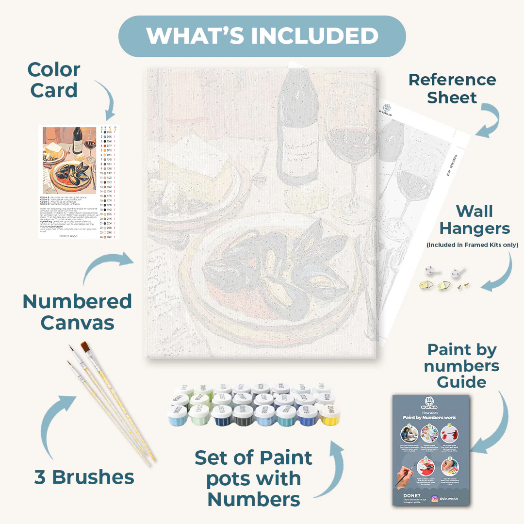 Mussels dinner | Paint by Numbers - Image 3