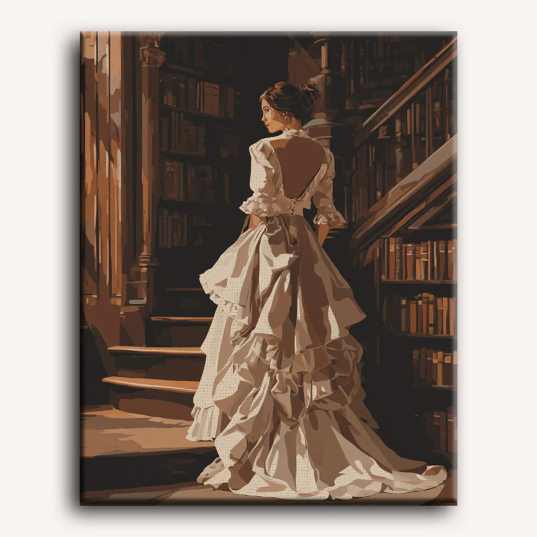 Mysterious Lady | Paint by Number - Image 2