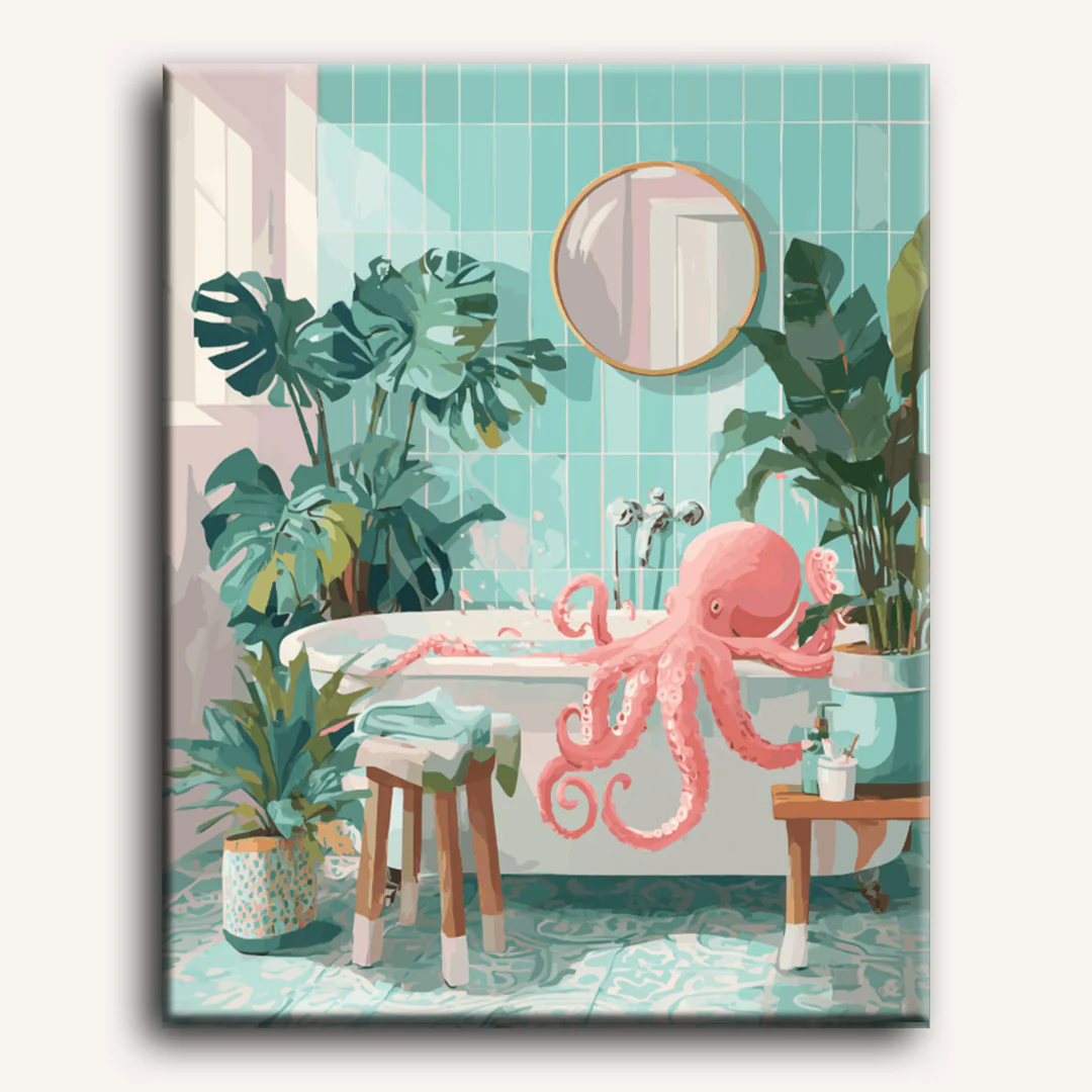 Octo bath | Paint by Number - Image 2