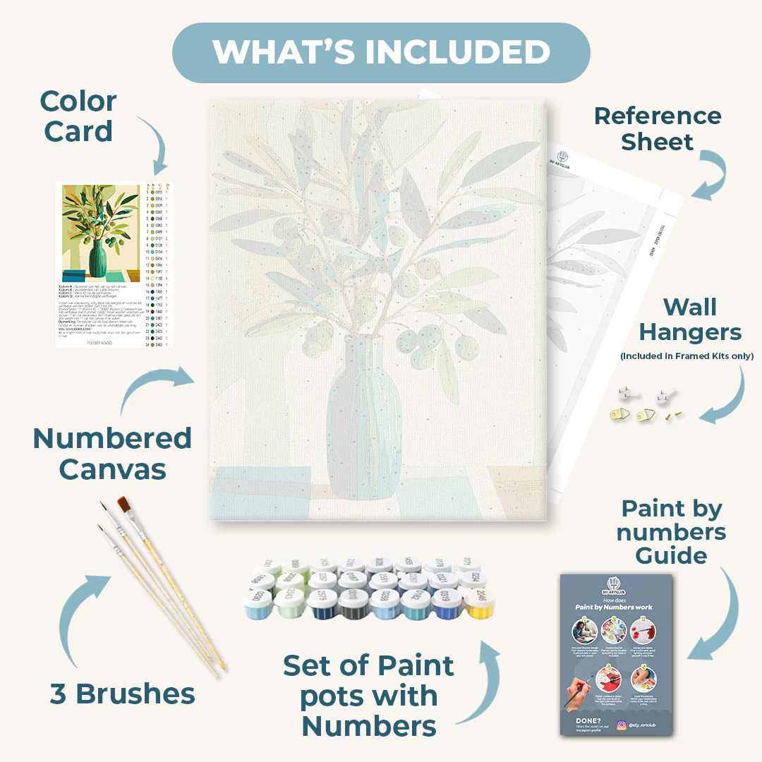 Olive Branch | Paint by Number - Image 3