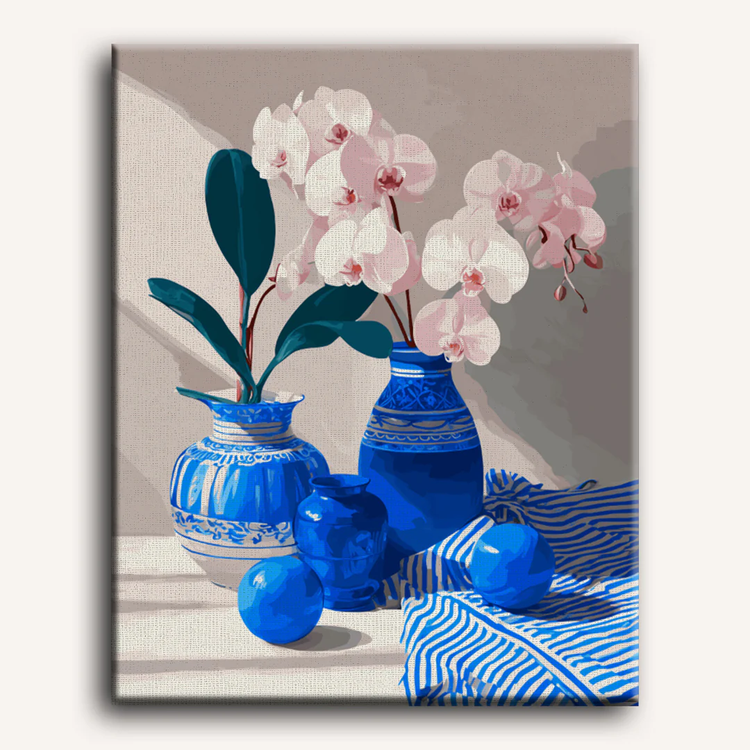 Orchid and Porcelain | Paint by Number - Image 2