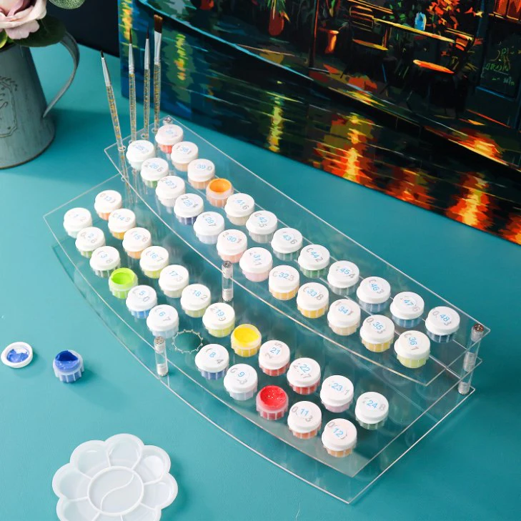 Paint & Brush Holder for Paint by Numbers - Image 2