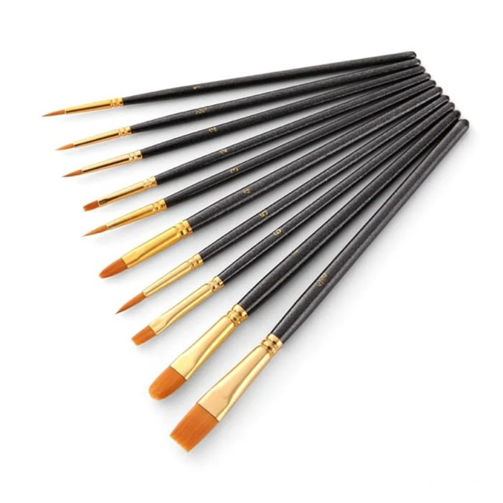 Paint Brush Set 10 Pieces | Paint by Numbers - Image 3
