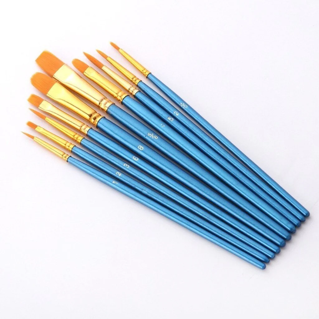Paint Brush Set 10 Pieces | Paint by Numbers - Image 5