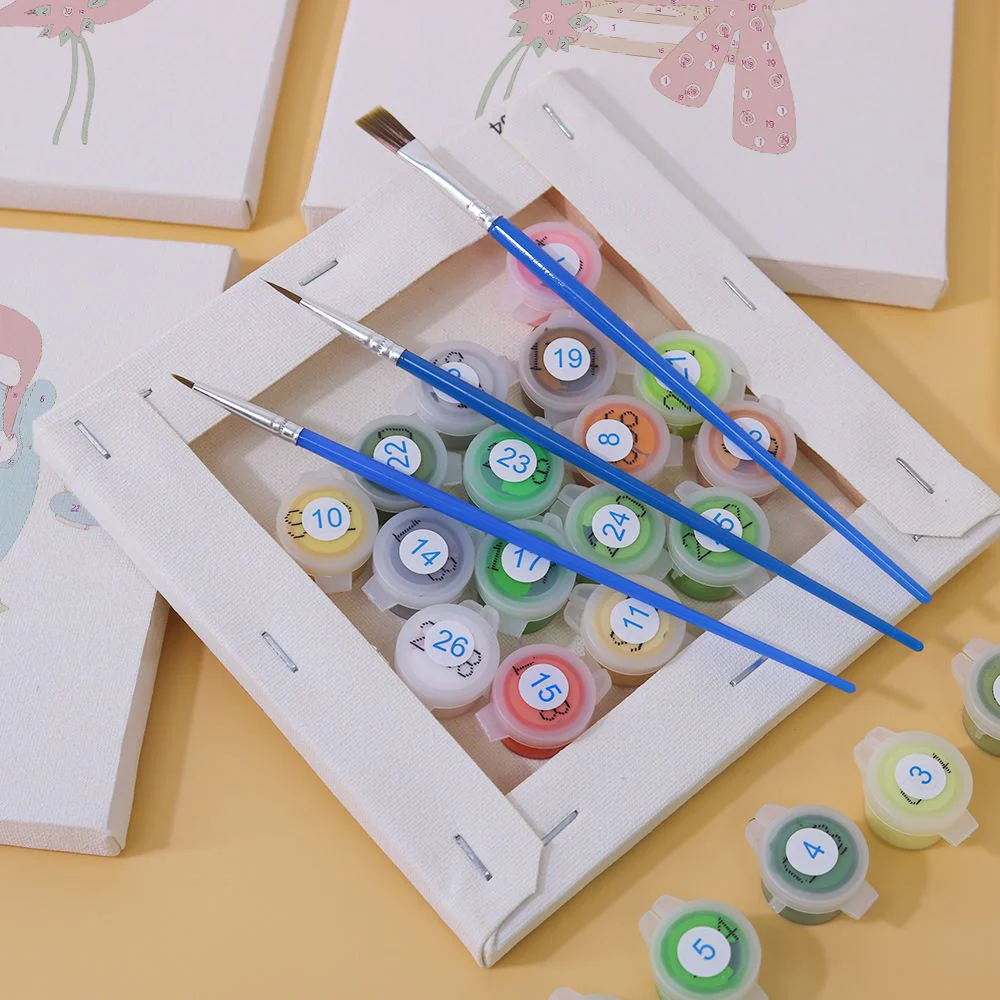 Paint by Number - 9 Mini Paintings | Christmas Set - Image 7