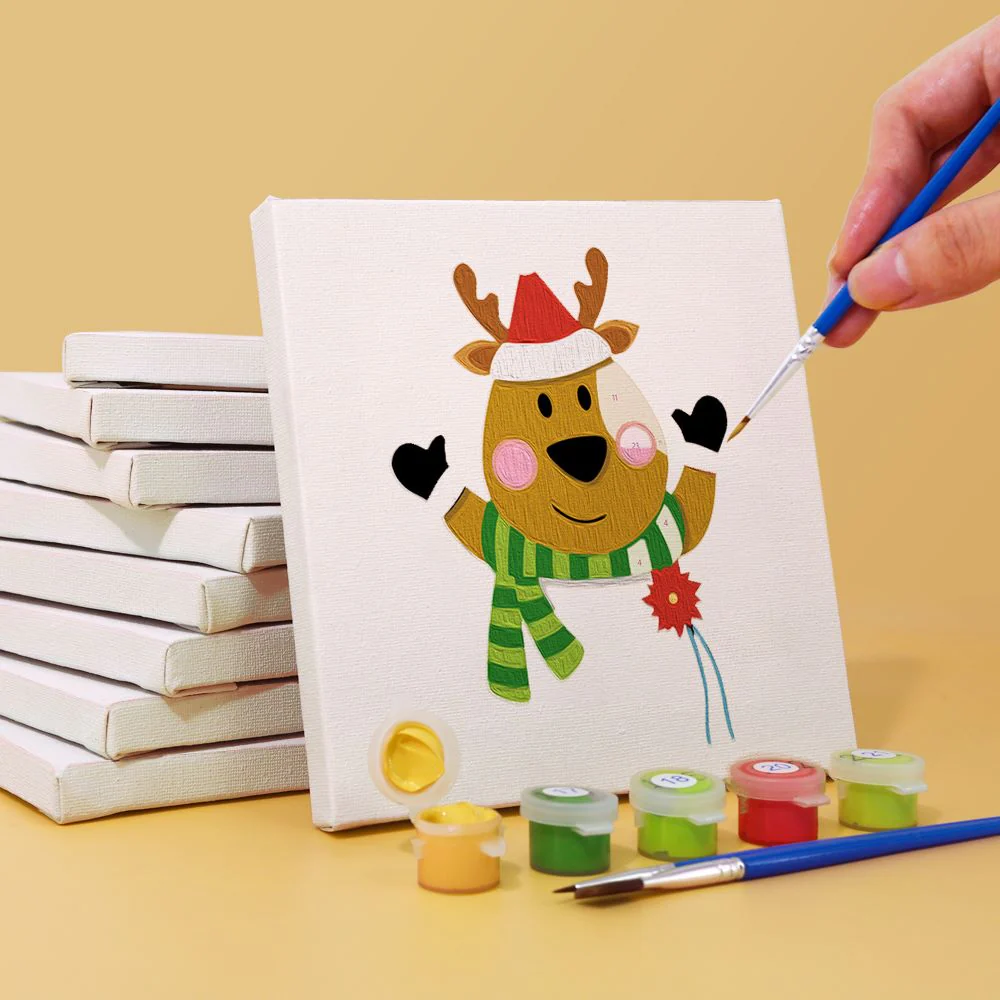 Paint by Number - 9 Mini Paintings | Christmas Set - Image 8