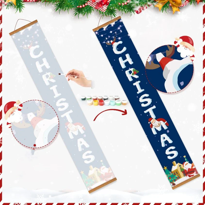 Paint-by-Number Door Panels – Merry Christmas Set - Image 5