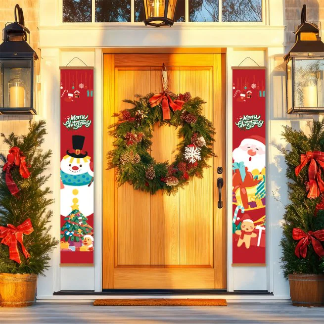 Paint-by-Number Door Panels – Santa & Snowman Set - Image 9