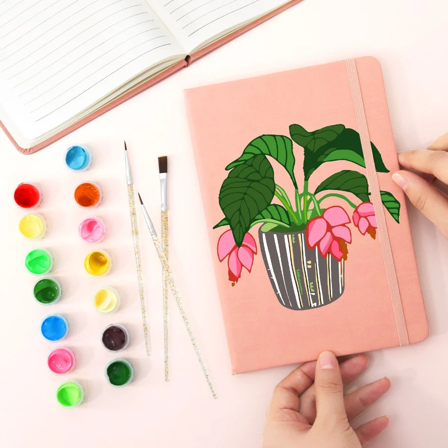 Paint by Number Notebook - Houseplant | 2 Colors - Image 6