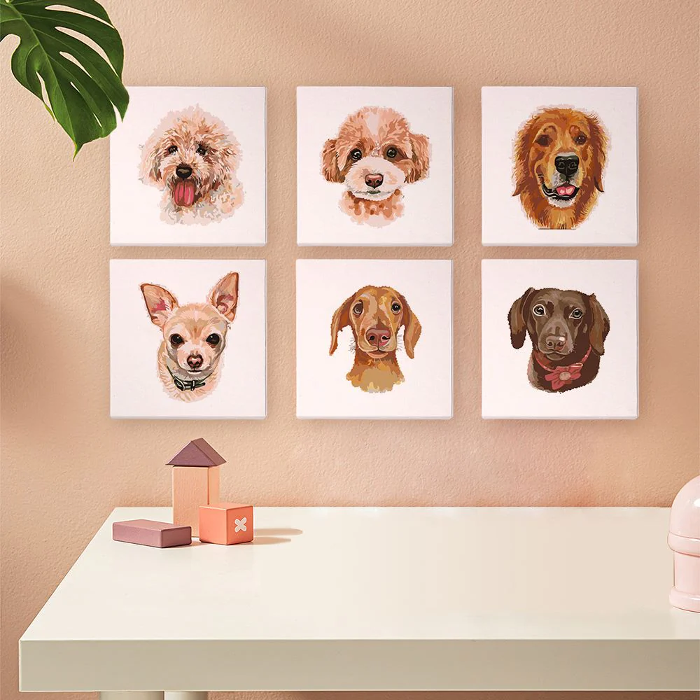 6 Mini Paintings | Dogs Set - Image 11