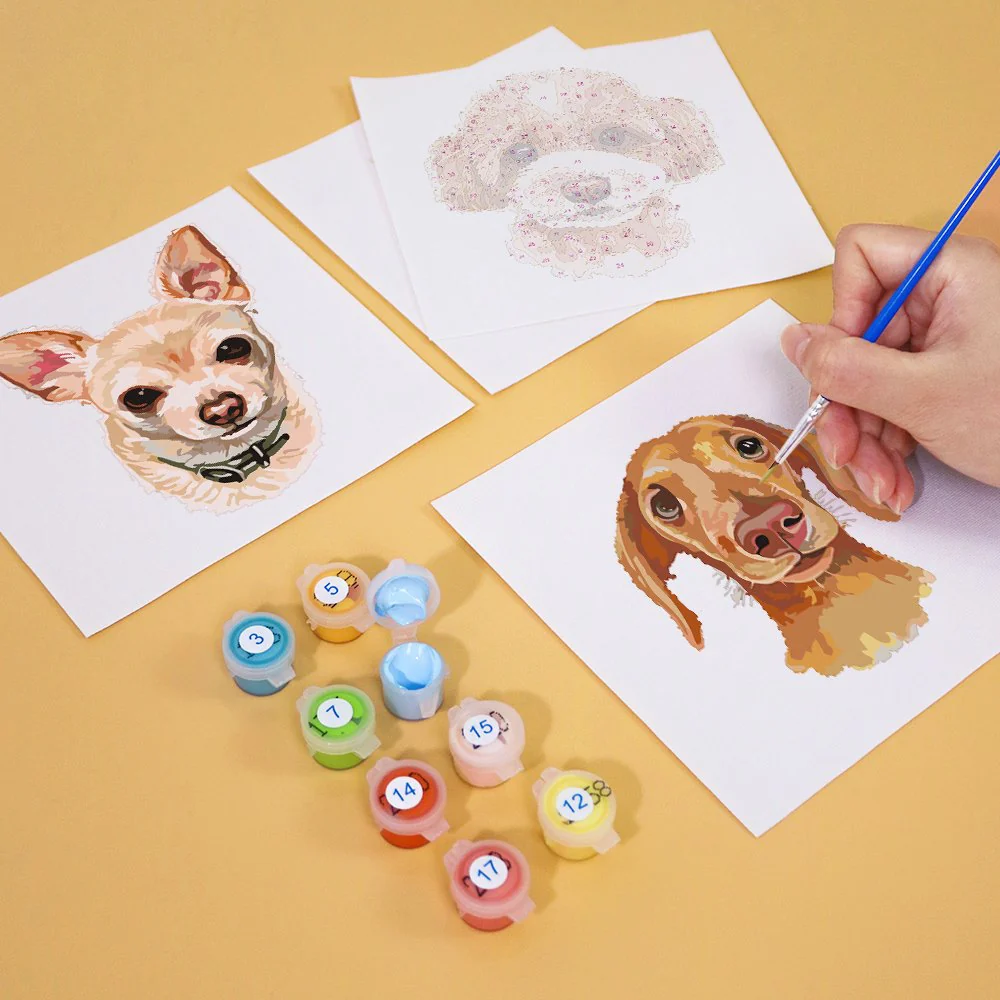 6 Mini Paintings | Dogs Set - Image 12