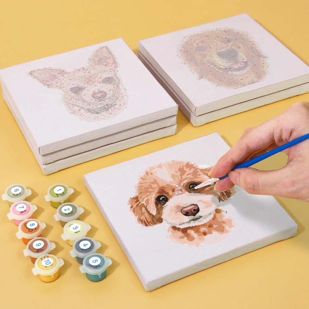 6 Mini Paintings | Dogs Set - Image 7
