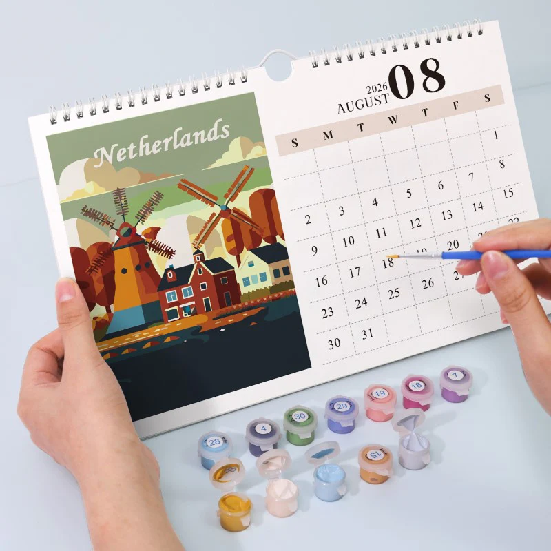 Paint by Numbers Calendar 2026 | Famous Landmarks Edition - Image 10