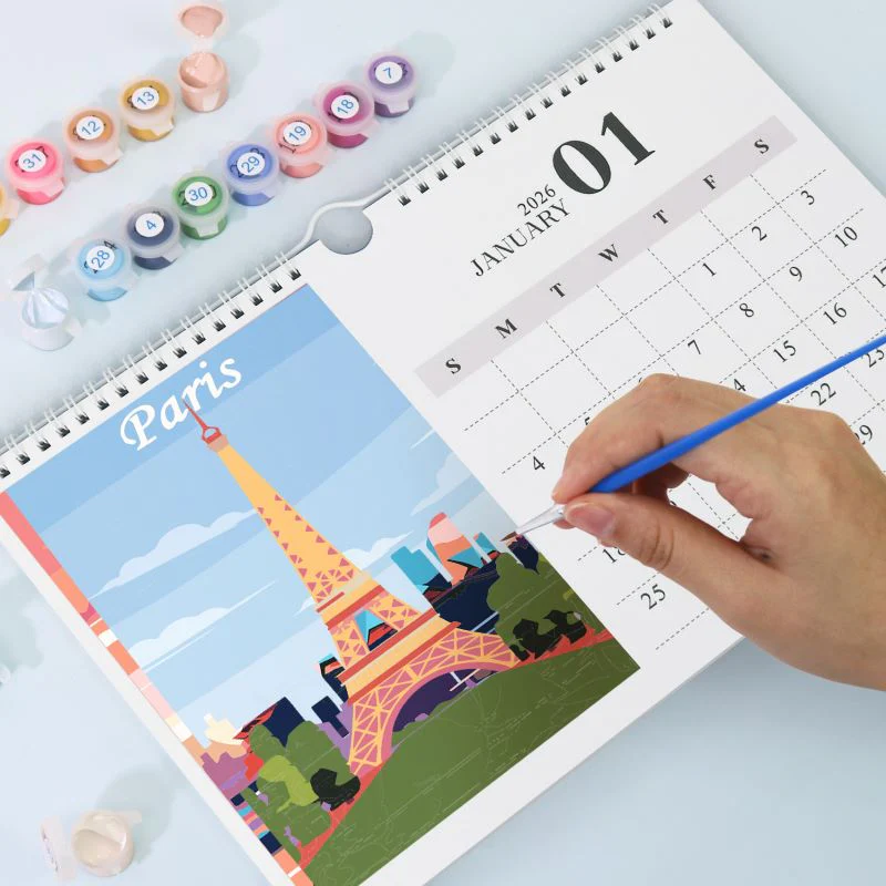 Paint by Numbers Calendar 2026 | Famous Landmarks Edition - Image 11