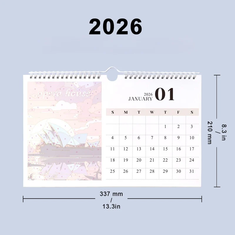 Paint by Numbers Calendar 2026 | Famous Landmarks Edition - Image 9