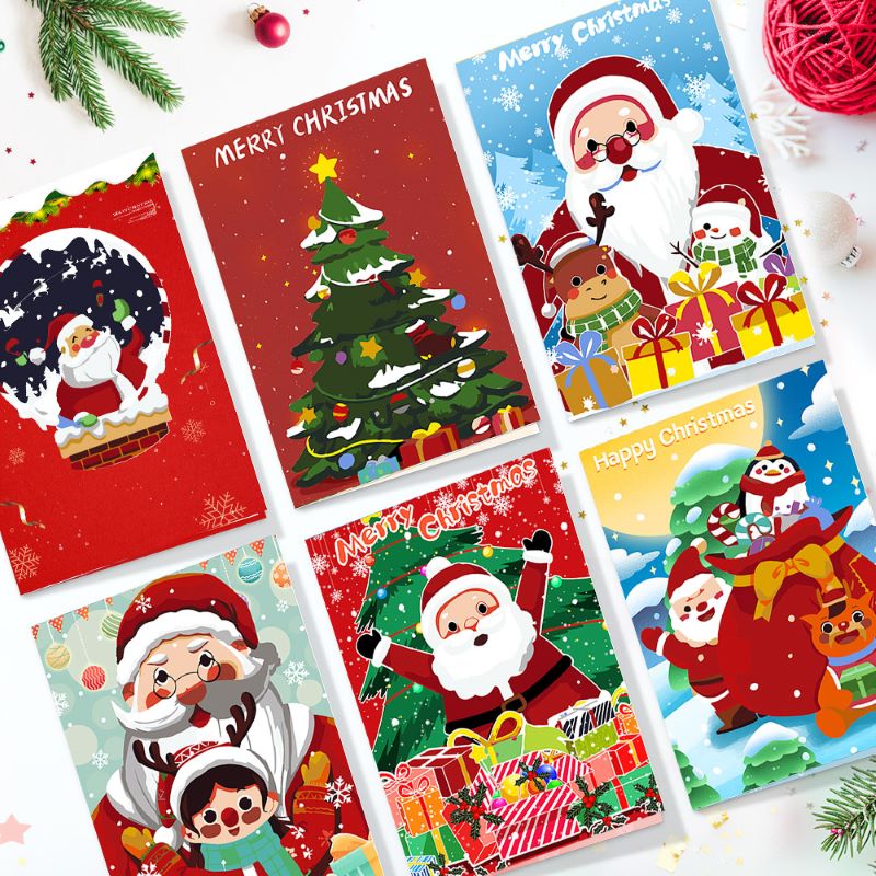 Paint by Numbers Christmas Cards 2 - 6 Pieces - Image 7