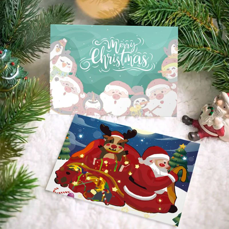 Paint by Numbers Christmas Cards 3 - 6 Pieces - Image 9