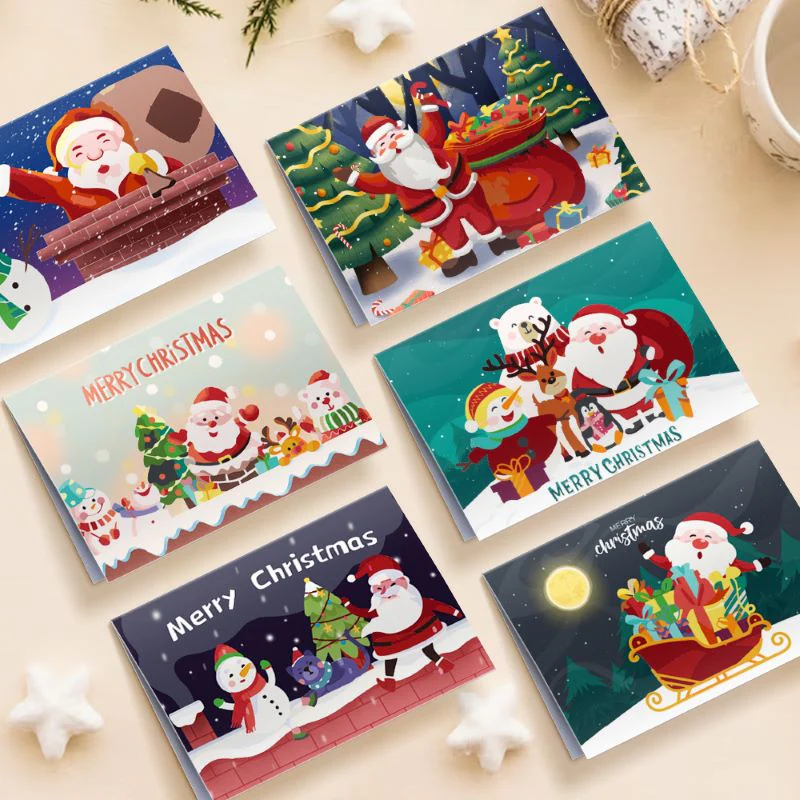 Paint by Numbers Christmas Cards 4 - 6 Pieces - Image 6
