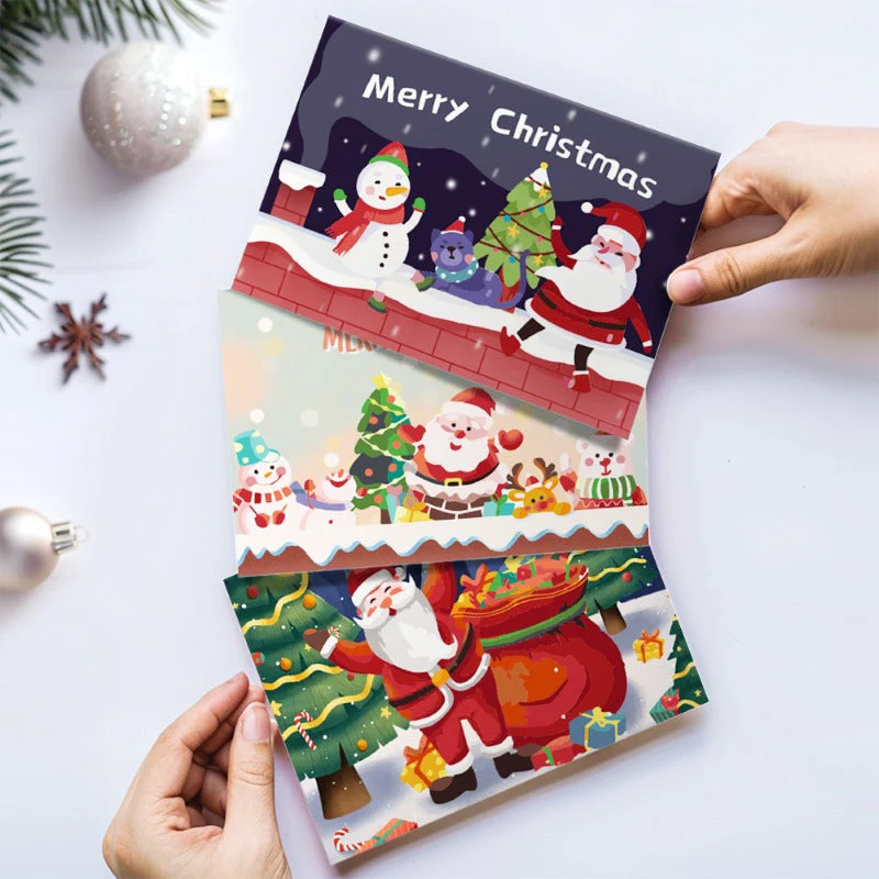 Paint by Numbers Christmas Cards 4 - 6 Pieces - Image 7