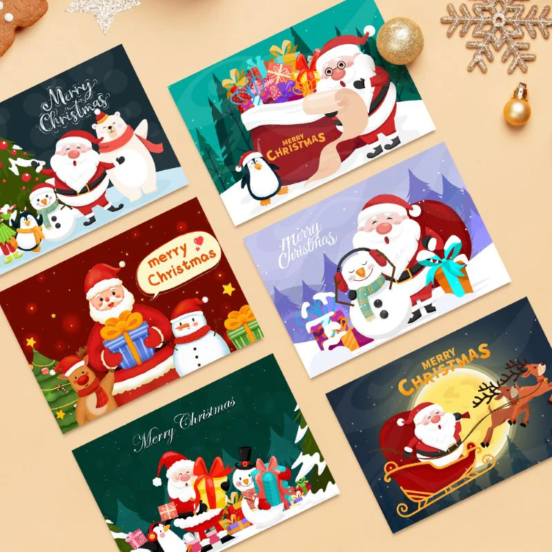 Paint by Numbers Christmas Cards - 6 Pieces - Image 7
