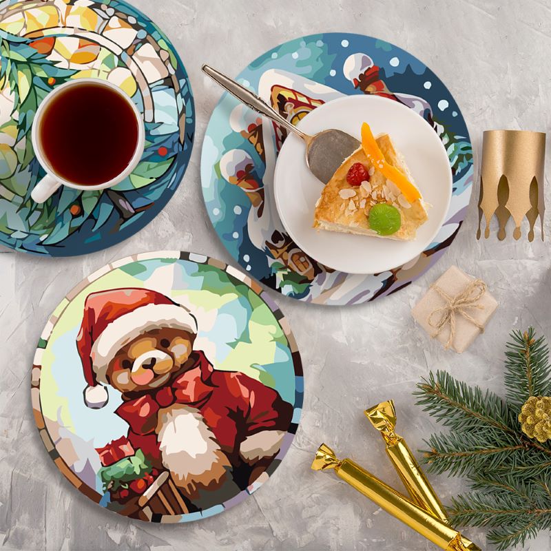 Paint by Numbers - Christmas Placemats 2 | 6 Pieces - Image 7