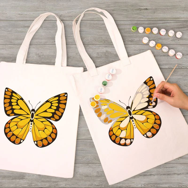 Paint by Numbers Totebag – Butterflies | 4 variants - Image 12