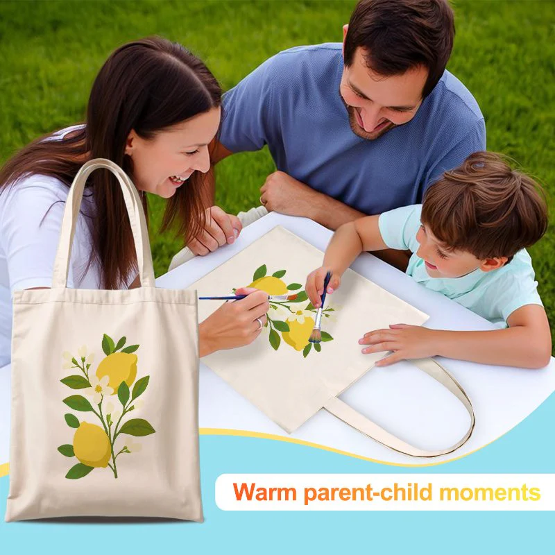 Paint by Numbers Totebag – Lemon Plant - Image 12