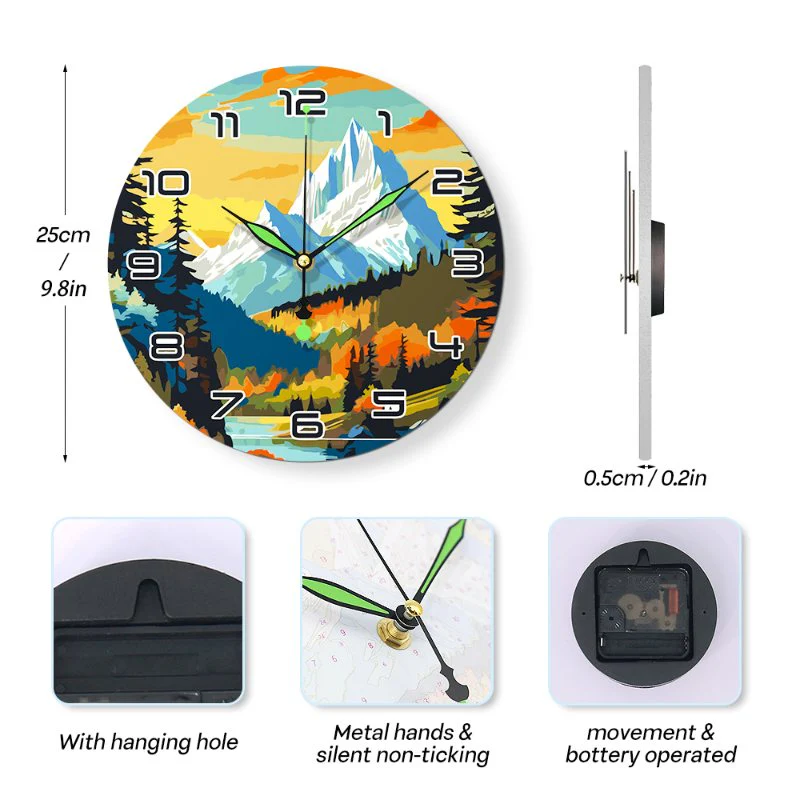 Painting by Numbers Clock – Gorgeous Landscape - Image 12