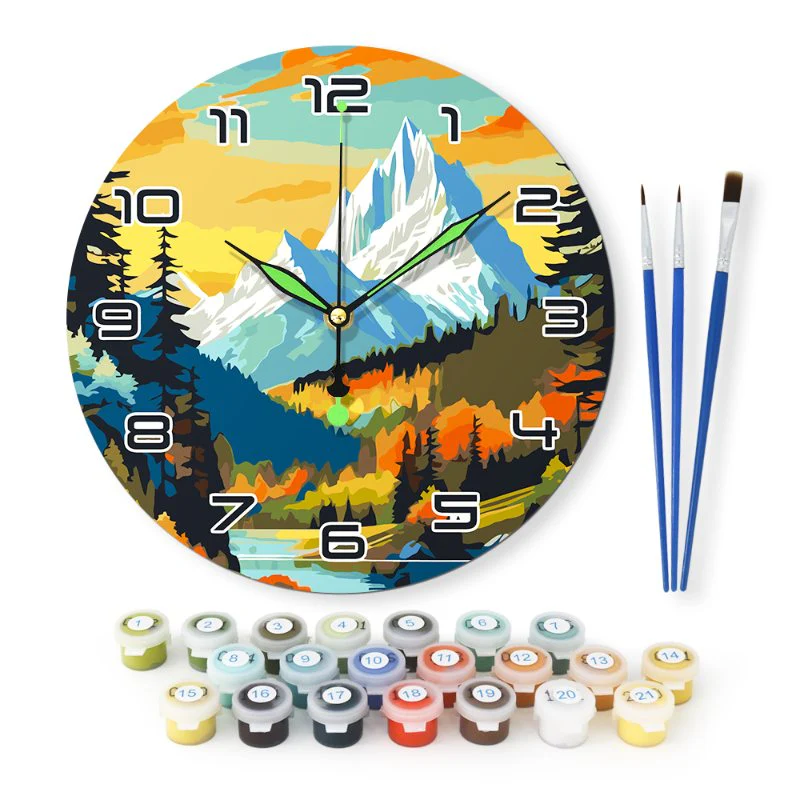 Painting by Numbers Clock – Gorgeous Landscape - Image 2