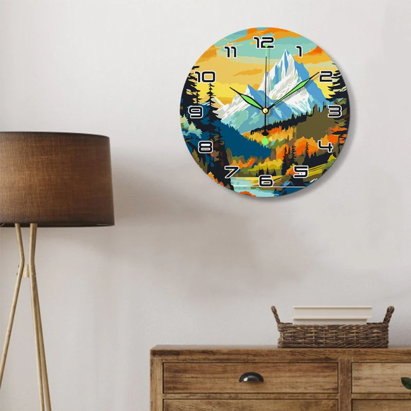 Painting by Numbers Clock – Gorgeous Landscape - Image 3