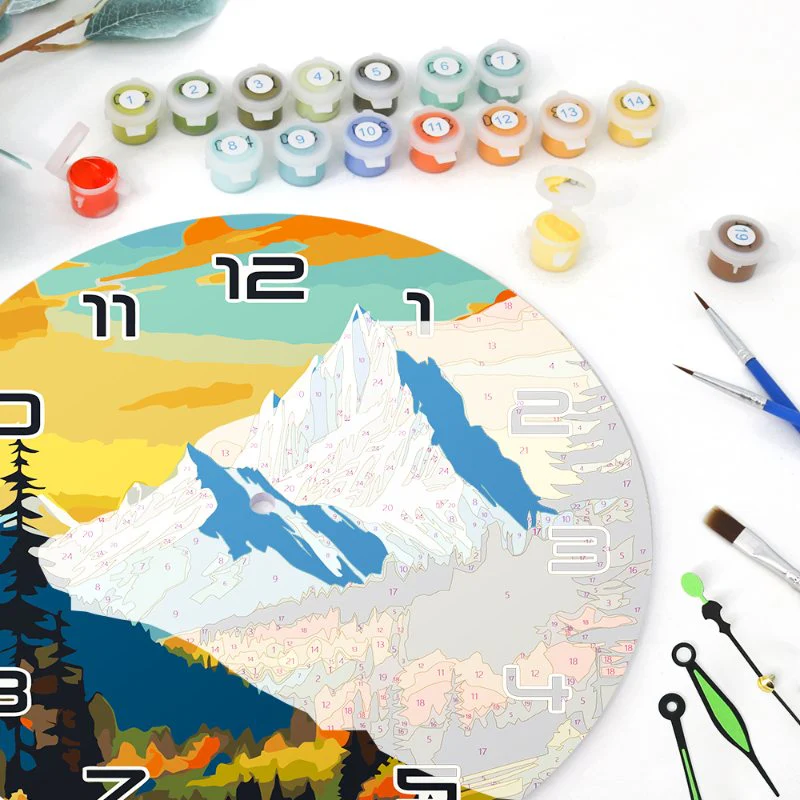 Painting by Numbers Clock – Gorgeous Landscape - Image 8
