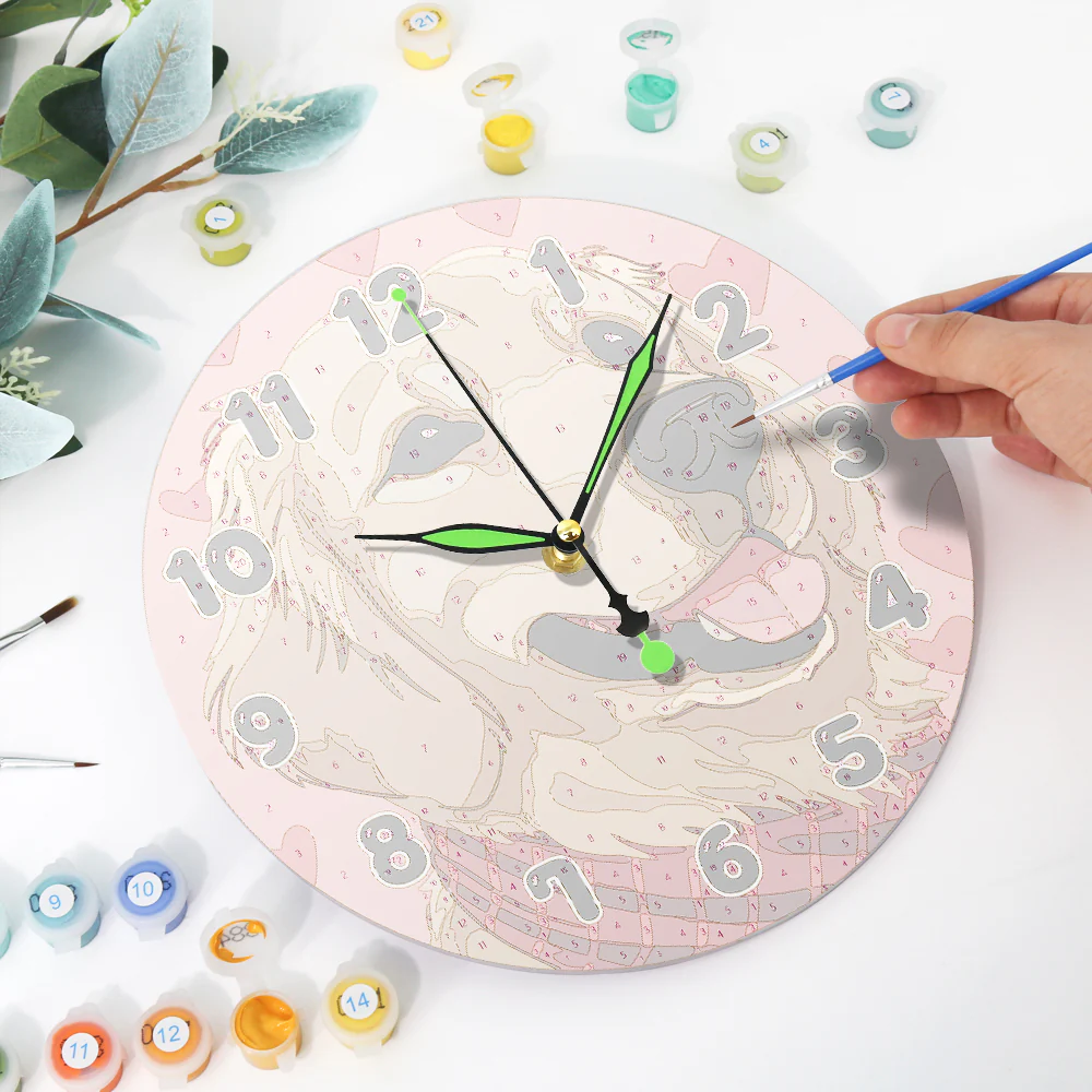 Painting by Numbers Clock – Sweet Dog - Image 9