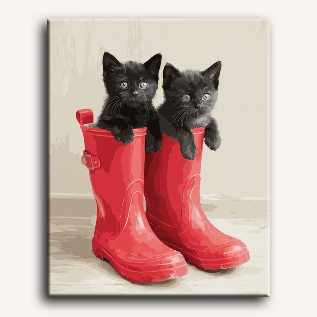 Pair of cuteness | Paint by Number - Image 2