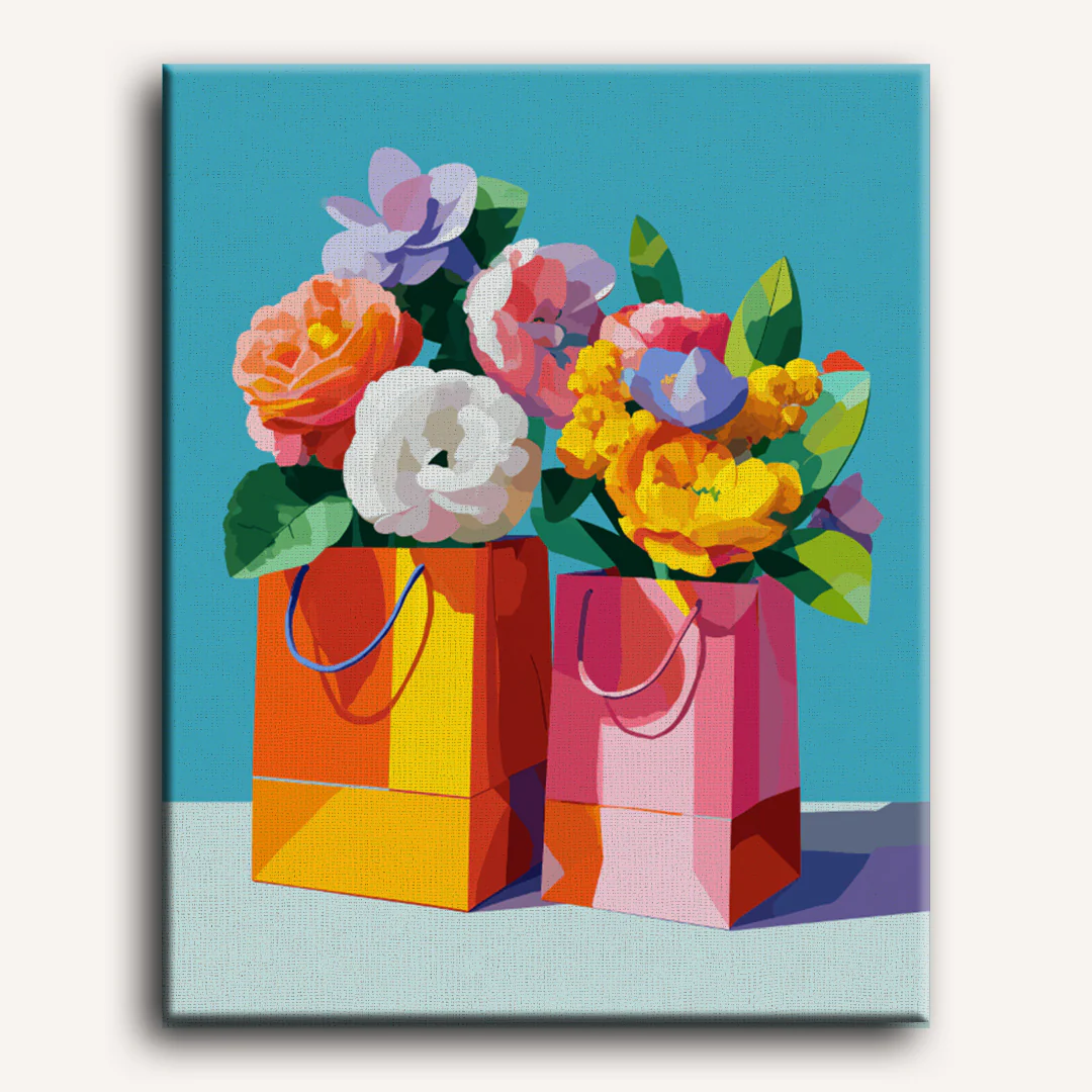 Paper Bag Blooms | Paint by Number - Image 2