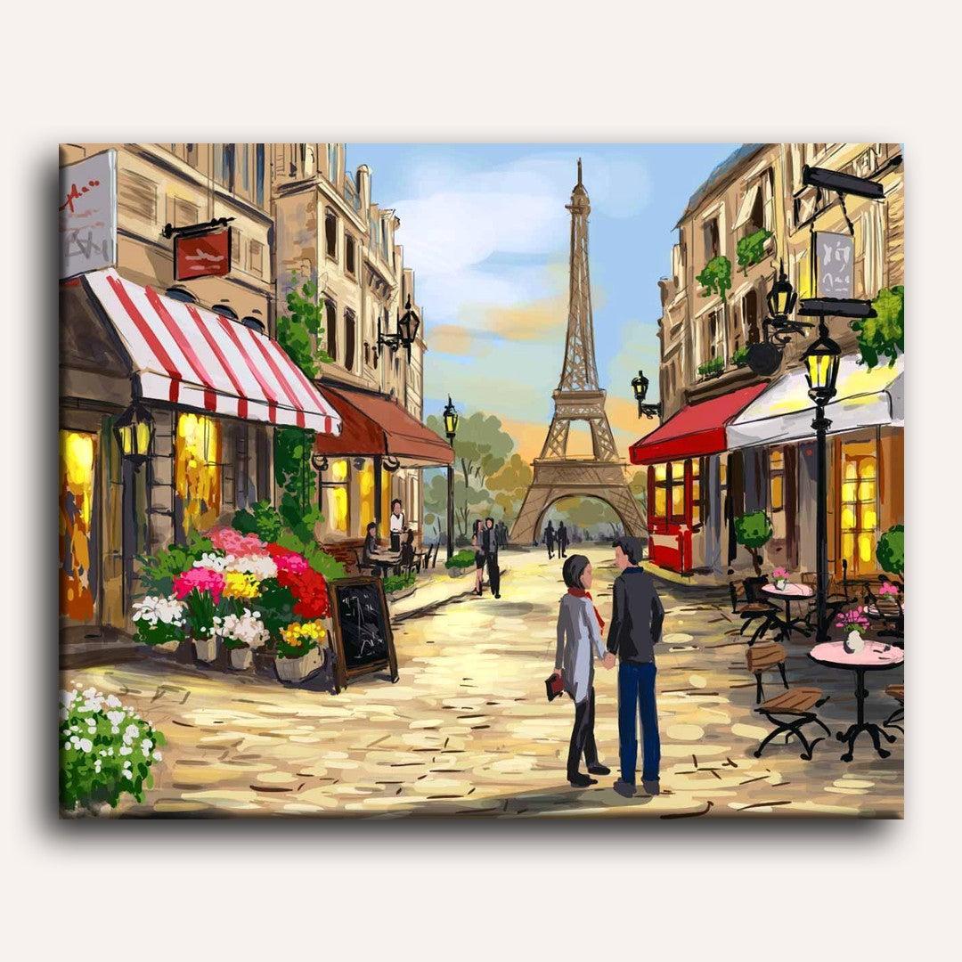 Paris Street | Paint by Numbers - Image 2