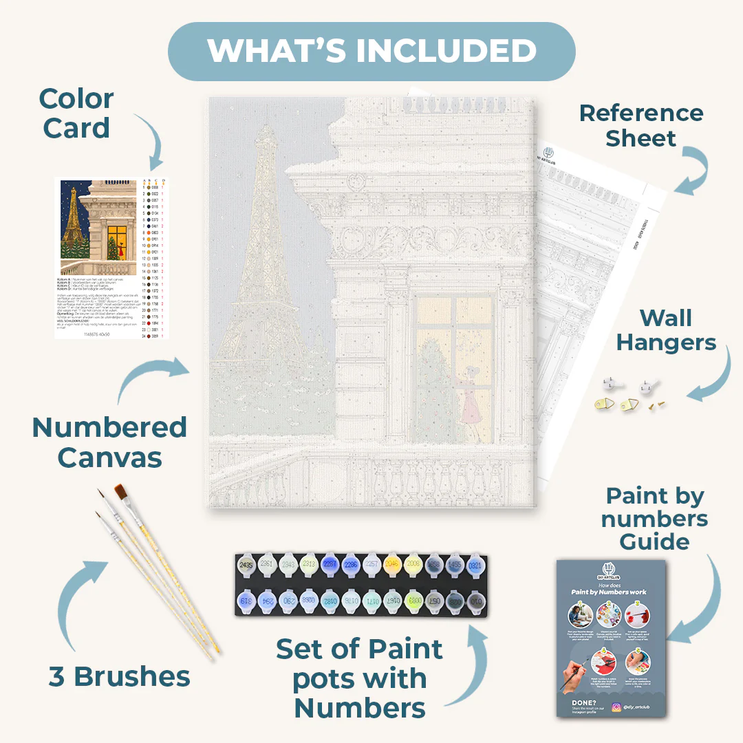Parisian Eve | Paint by Number - Image 3