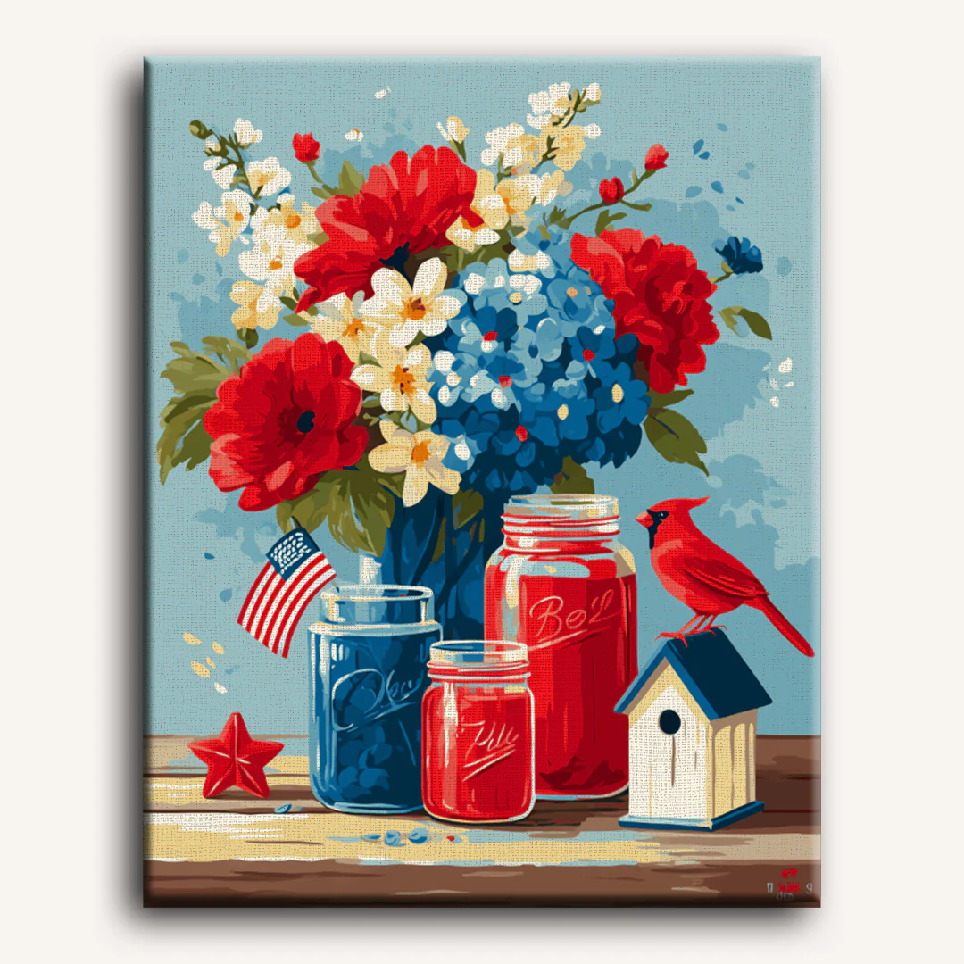 Patriotic Arrangement | Paint by Number - Image 2