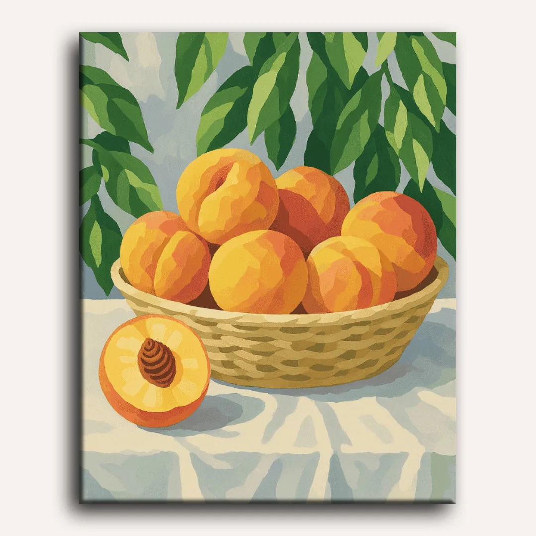 Peach basket | Paint by Numbers - Image 2