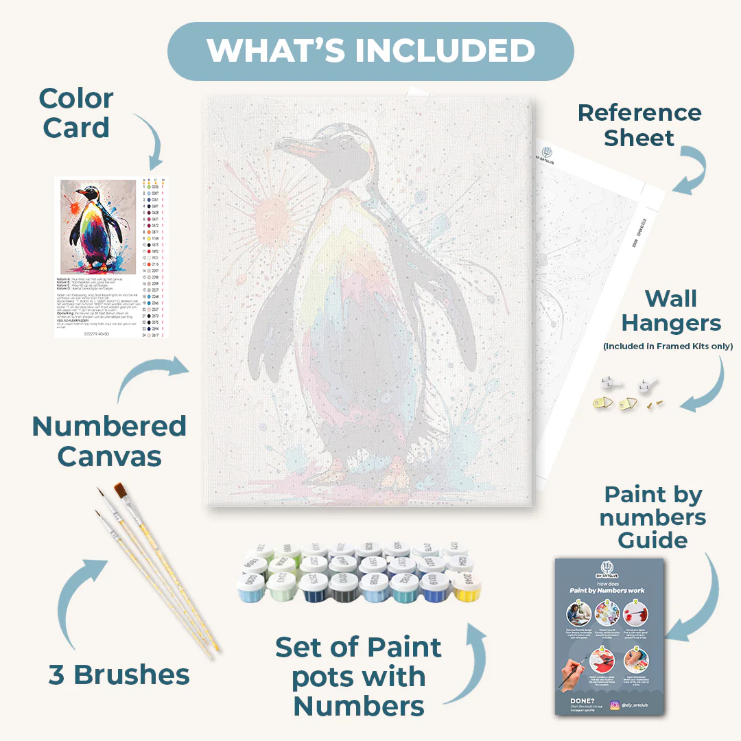 Pinguin - Color Splash | Paint by Number - Image 3