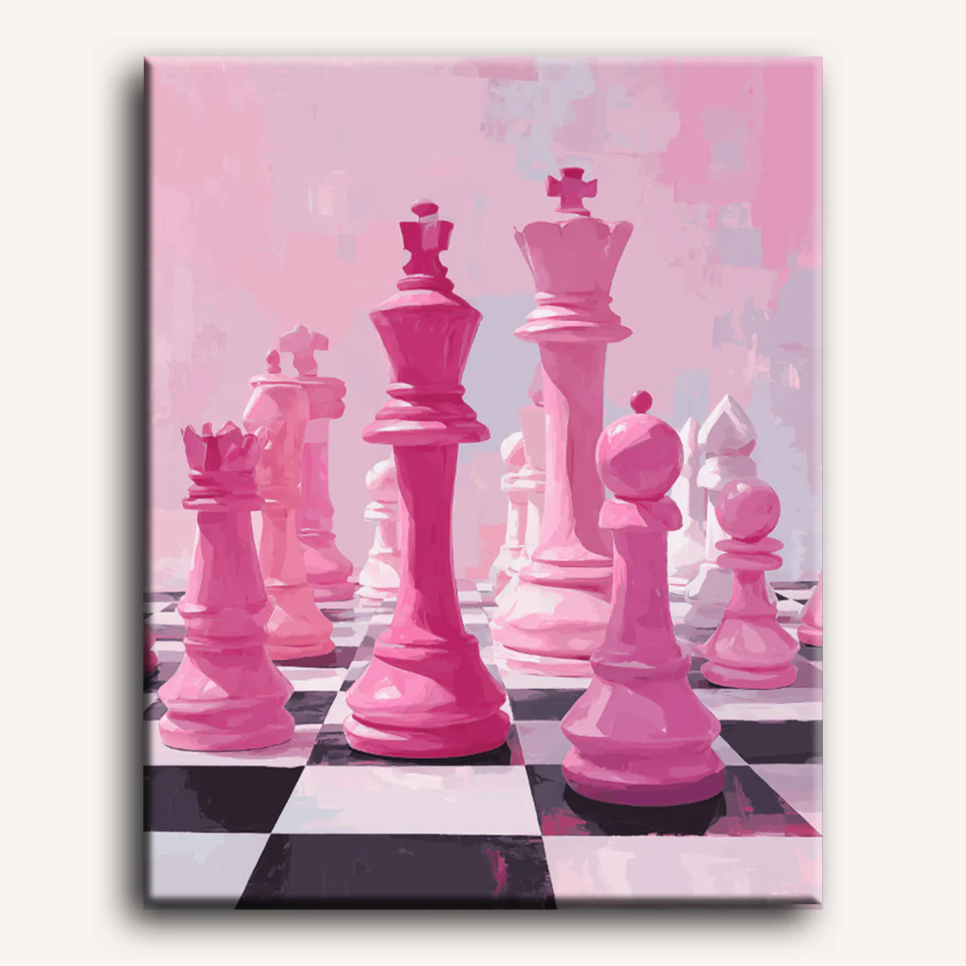 Pink gambit | Paint by Number - Image 2