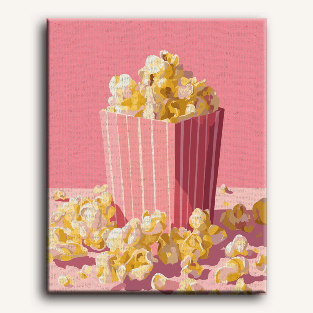 Pink Popcorn | Paint by Number - Image 2