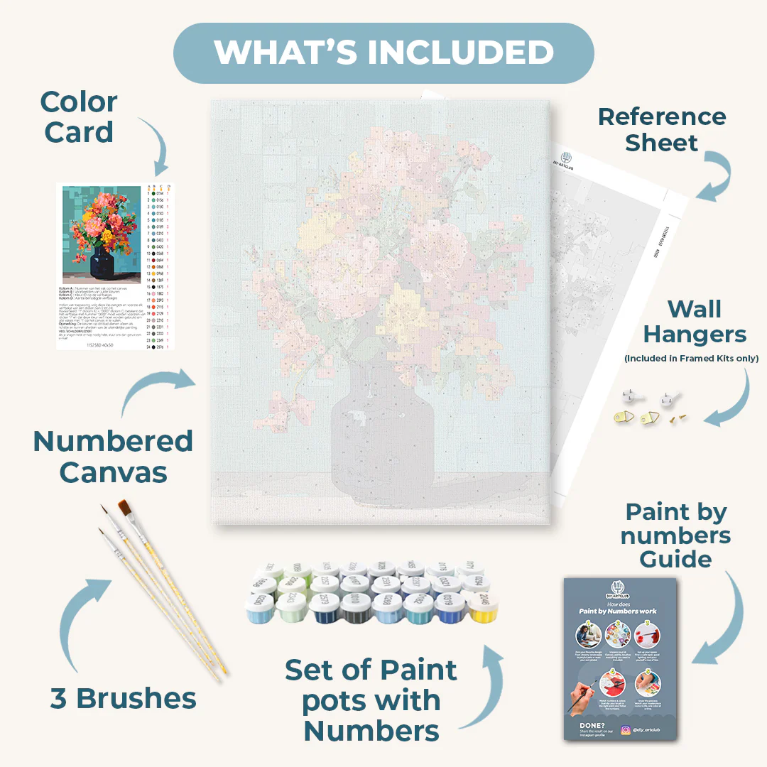 Pixelated bouquet | Paint by Number - Image 3