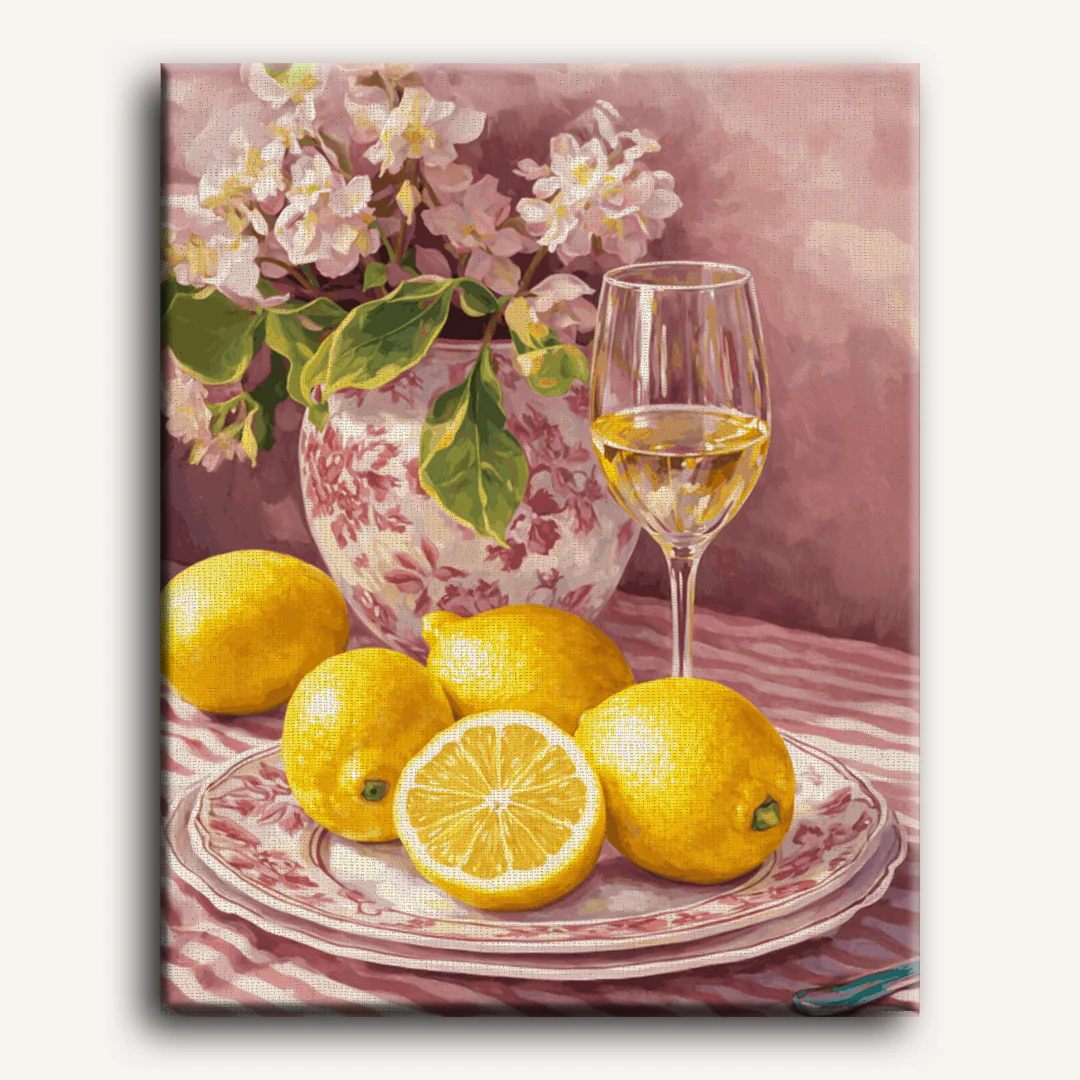 Porcelain in Pink | Paint by Number - Image 2
