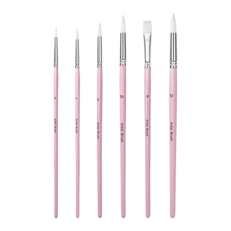 Premium Pink Brush Set | 6 Pieces - Image 3