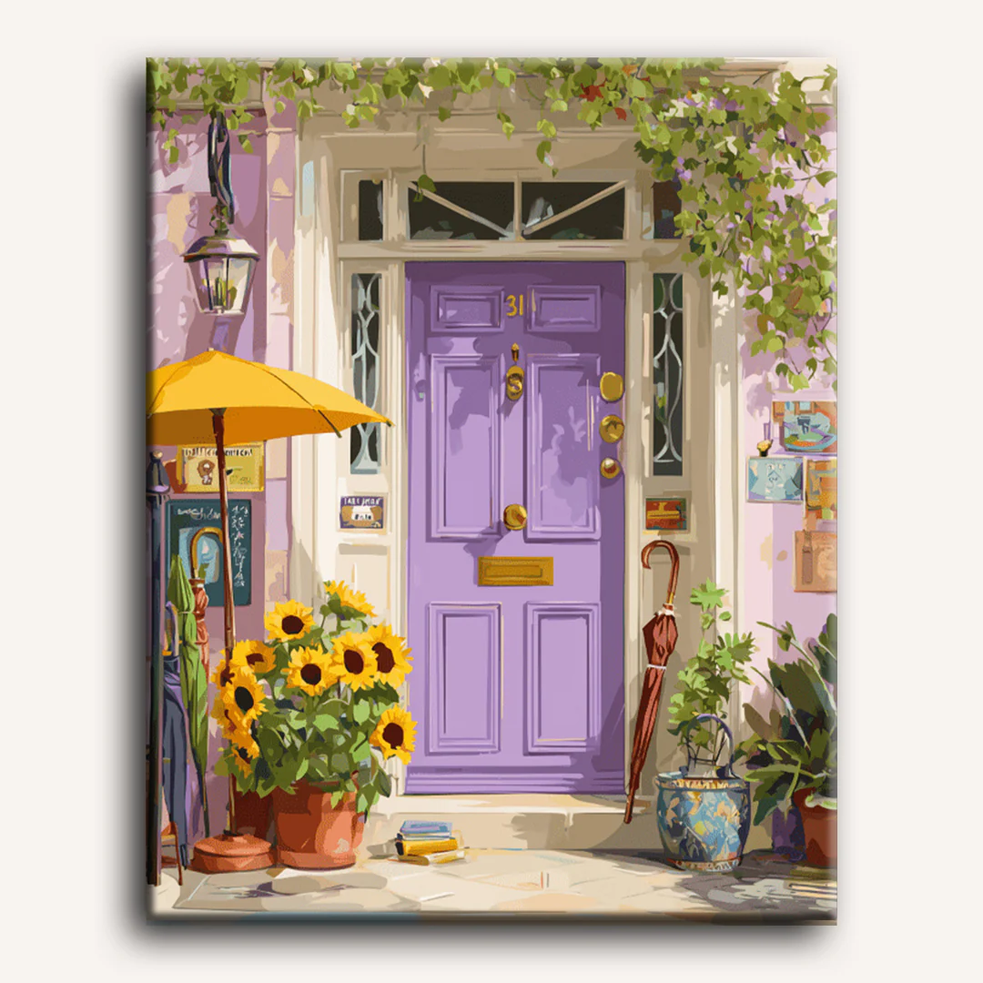 Purple door | Paint by Number - Image 2