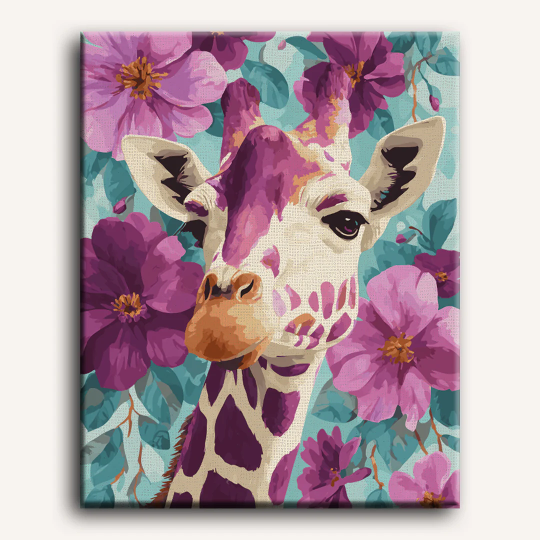 Purple Giraffe | Paint by Number - Image 2